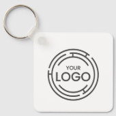 Aangepaste zakelijke Logo QR Code Marketing Sleutelhanger (Voorkant)