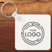 Aangepaste zakelijke Logo QR Code Marketing Sleutelhanger (Voorkant)