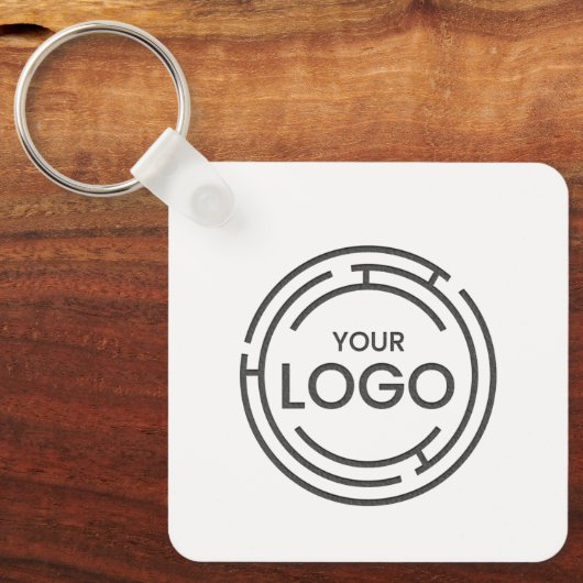 Aangepaste zakelijke Logo QR Code Marketing Sleutelhanger (Voorkant)