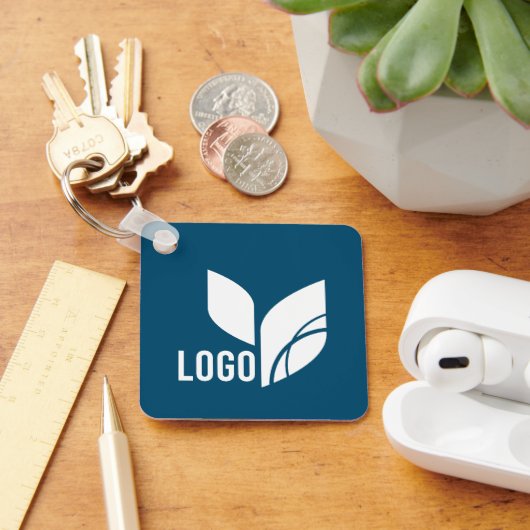 Aangepaste zakelijke Logo QR Code Marketing Sleutelhanger (Bureau)