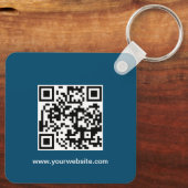 Aangepaste zakelijke Logo QR Code Marketing Sleutelhanger (Achterkant)