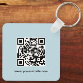 Aangepaste zakelijke Logo QR Code Marketing Sleutelhanger (Achterkant)
