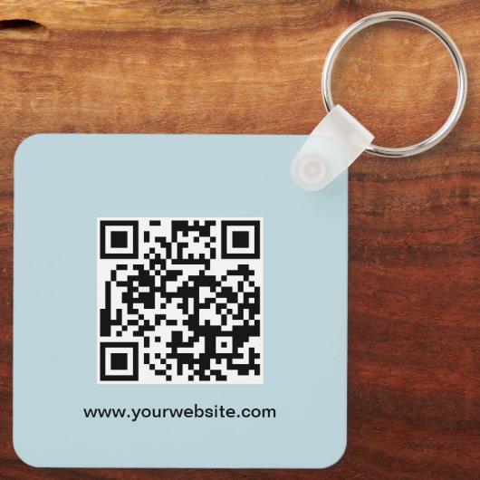 Aangepaste zakelijke Logo QR Code Marketing Sleutelhanger (Achterkant)