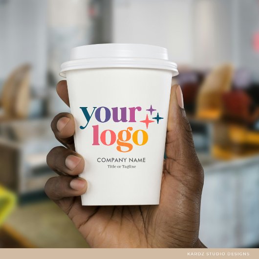 Aangepaste zakelijke logo QR-code merk papieren be Bekers