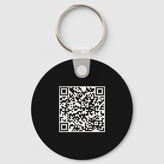 Aangepaste zakelijke logo QR-code modern Sleutelhanger (Achterkant)