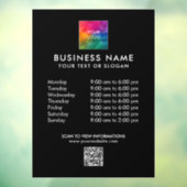 Aangepaste Zakelijke Logo QR Code Moderne Sjabloon Raamsticker (Vel 3)