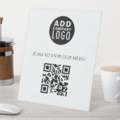 Aangepaste zakelijke Logo QR-code - promotie Reclamebord Met Voetstuk (Insitu)