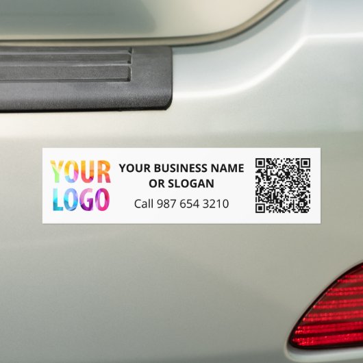 Aangepaste zakelijke logo QR-code promotioneel bed Bumpersticker (Op auto)