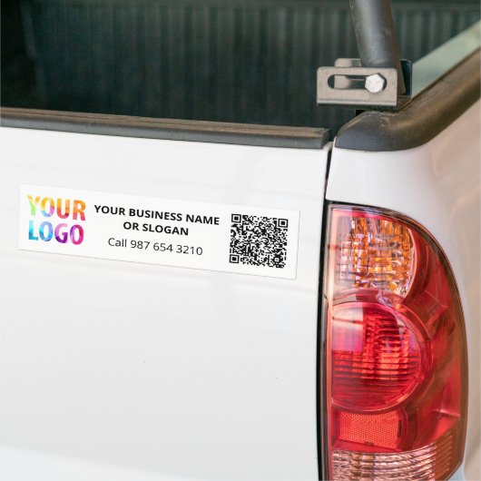 Aangepaste zakelijke logo QR-code promotioneel bed Bumpersticker (Op Truck)