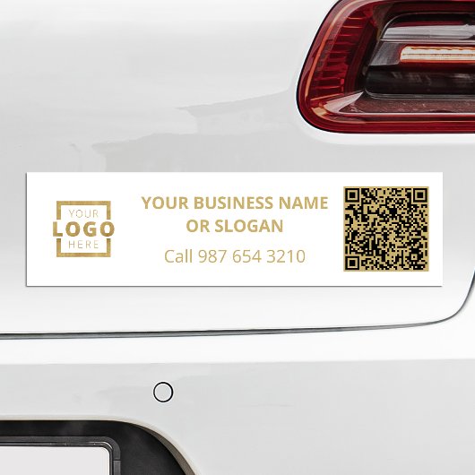 Aangepaste zakelijke logo QR-code promotionele bed Bumpersticker