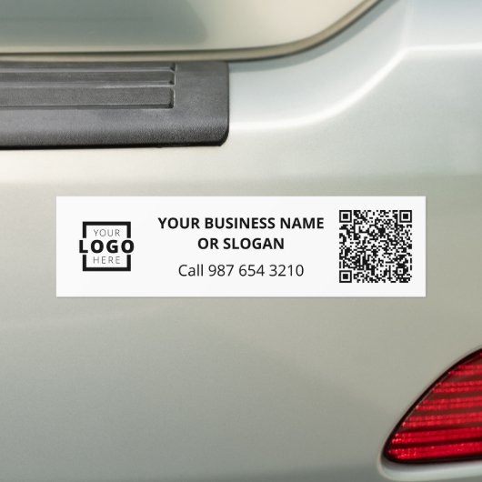 Aangepaste zakelijke Logo QR-code Promotionele Cor Bumpersticker (Op auto)