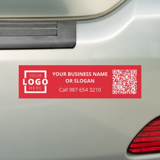 Aangepaste zakelijke Logo QR-code Promotionele Cor Bumpersticker (Op auto)