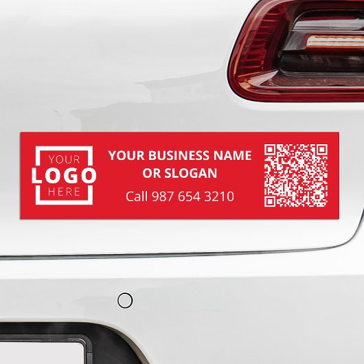 Aangepaste zakelijke Logo QR-code Promotionele Cor Bumpersticker