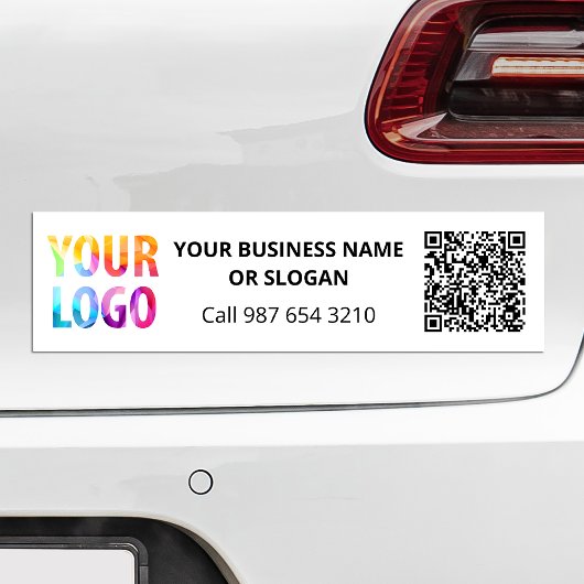 Aangepaste zakelijke Logo QR-code Promotionele Cor Bumpersticker