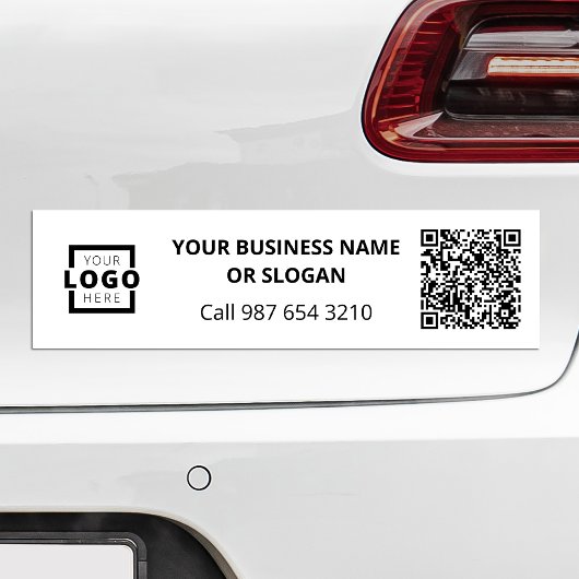 Aangepaste zakelijke Logo QR-code Promotionele Cor Bumpersticker