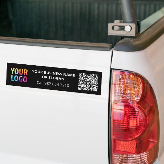 Aangepaste zakelijke Logo QR-code Promotionele Cor Bumpersticker (Op Truck)