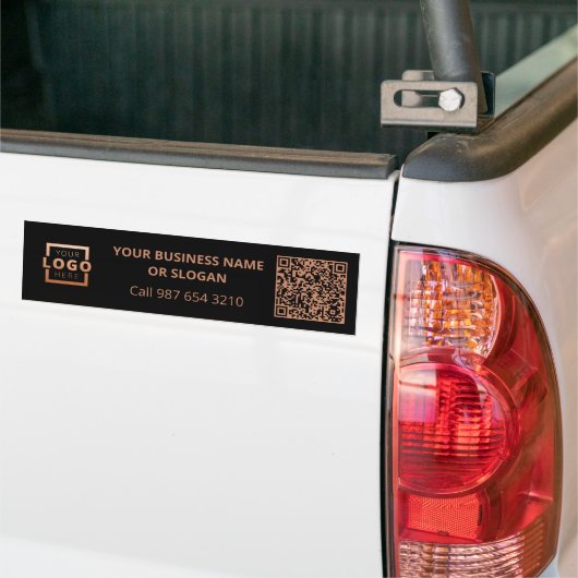 Aangepaste zakelijke Logo QR-code Promotionele Cor Bumpersticker (Op Truck)