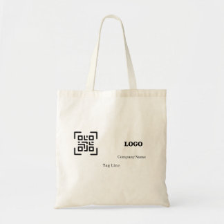 Aangepaste zakelijke logo QR-code promotionele Tote Bag