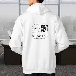 Aangepaste zakelijke Logo QR-code Scannen en tekst Hoodie