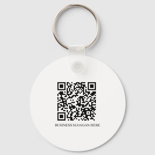 Aangepaste zakelijke Logo QR-code Sleutelhanger (Achterkant)