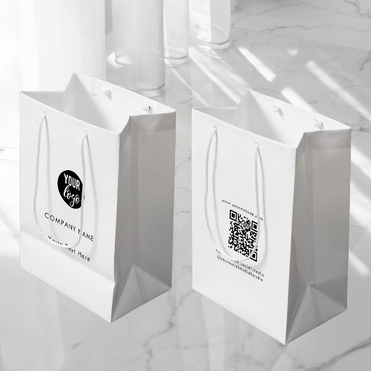 Aangepaste zakelijke Logo QR-code Sociale media Medium Cadeauzakje