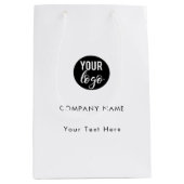 Aangepaste zakelijke Logo QR-code Sociale media Medium Cadeauzakje (Voorkant)