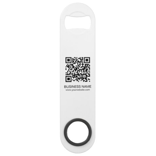 Aangepaste zakelijke Logo QR code URL adres eenvou Speed Flessenopener (Achterkant)