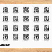 Aangepaste Zakelijke Logo QR Code Vierkante Sticker