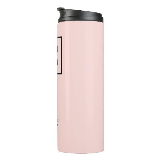 Aangepaste zakelijke Logo QR-code voor koraalroze Thermosbeker (Geroteerd rechts)