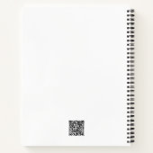 Aangepaste zakelijke Logo QR-tekstpromotie Notitieboek (Achterkant)