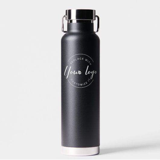 Aangepaste zakelijke logo QR-website professioneel Waterfles (Voorkant)