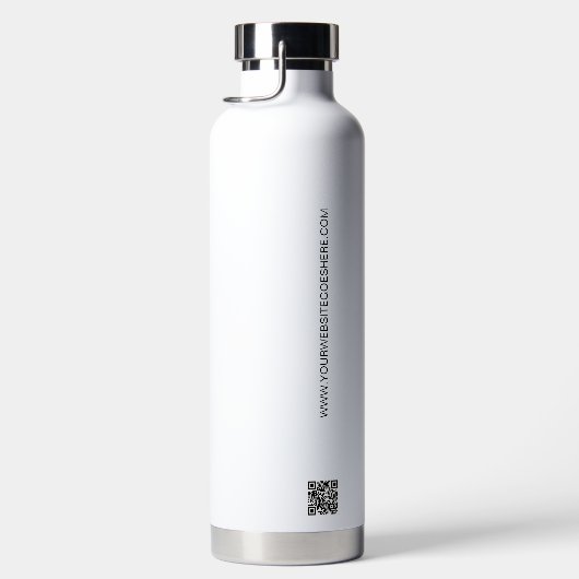 Aangepaste zakelijke logo QR-website professioneel Waterfles (Rechts)