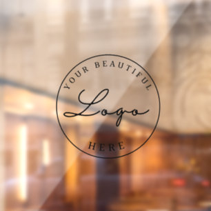 Aangepaste zakelijke Logo Raamsticker