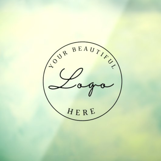 Aangepaste zakelijke Logo Raamsticker (Vel 3)