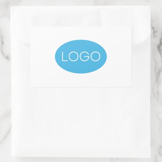 Aangepaste zakelijke Logo Rechthoekige Sticker (Tas)