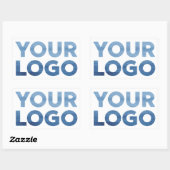 Aangepaste zakelijke Logo Rechthoekige Sticker (Vel)