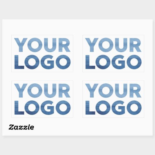 Aangepaste zakelijke Logo Rechthoekige Sticker (Vel)