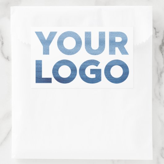 Aangepaste zakelijke Logo Rechthoekige Sticker (Tas)