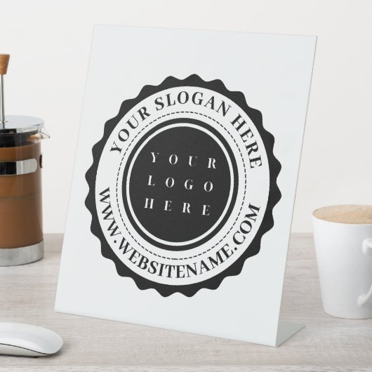 Aangepaste zakelijke Logo Reclamebord Met Voetstuk (Insitu)