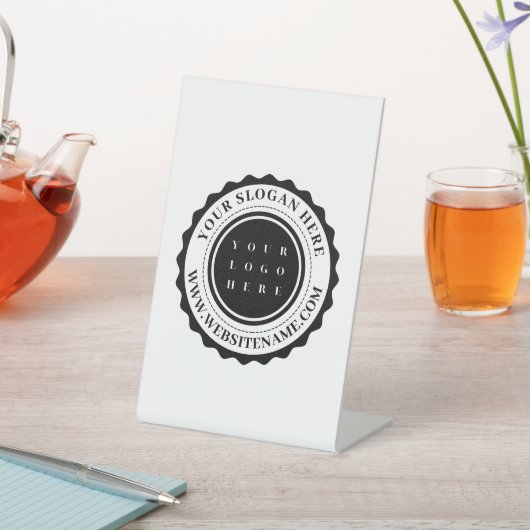 Aangepaste zakelijke Logo Reclamebord Met Voetstuk (Insitu)