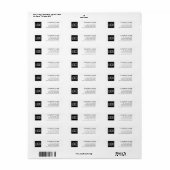 Aangepaste Zakelijke Logo Retouradreslabels Etiket (Full Sheet)