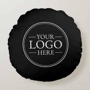 Aangepaste zakelijke Logo Rond Kussen