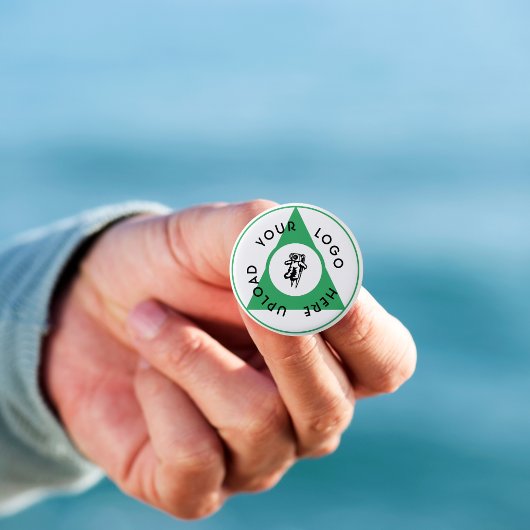 Aangepaste zakelijke Logo Ronde Button 3,2 Cm