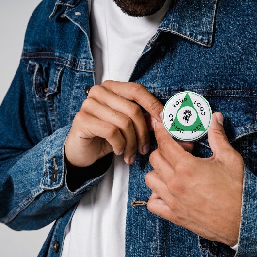 Aangepaste zakelijke Logo Ronde Button 3,2 Cm