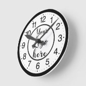 Aangepaste zakelijke Logo Ronde Klok (Hoek)