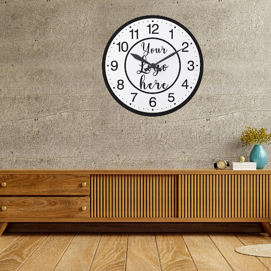 Aangepaste zakelijke Logo Ronde Klok