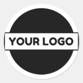 Aangepaste zakelijke Logo Ronde Sticker (Voorkant)
