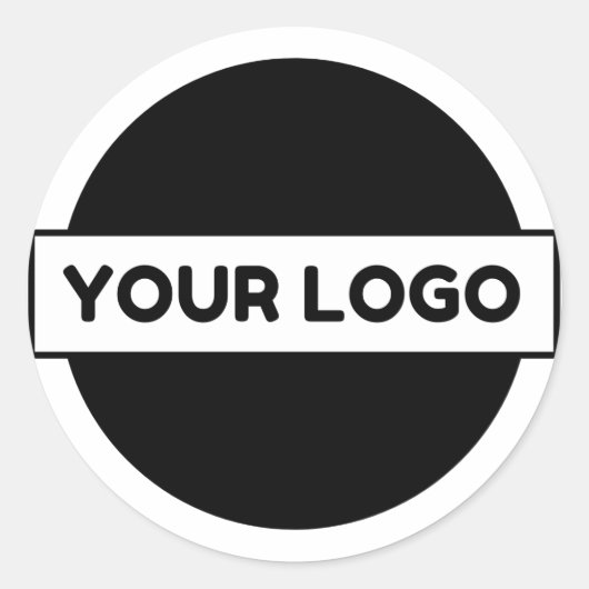 Aangepaste zakelijke Logo Ronde Sticker (Voorkant)