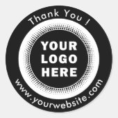 Aangepaste zakelijke Logo Ronde Sticker (Voorkant)