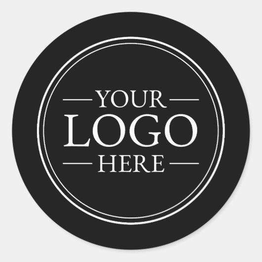 Aangepaste zakelijke Logo Ronde Sticker (Voorkant)